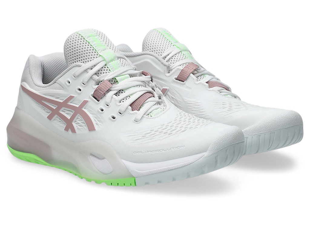 Giày Quần Vợt Nữ Asics Gel-Resolution X White | Morganite