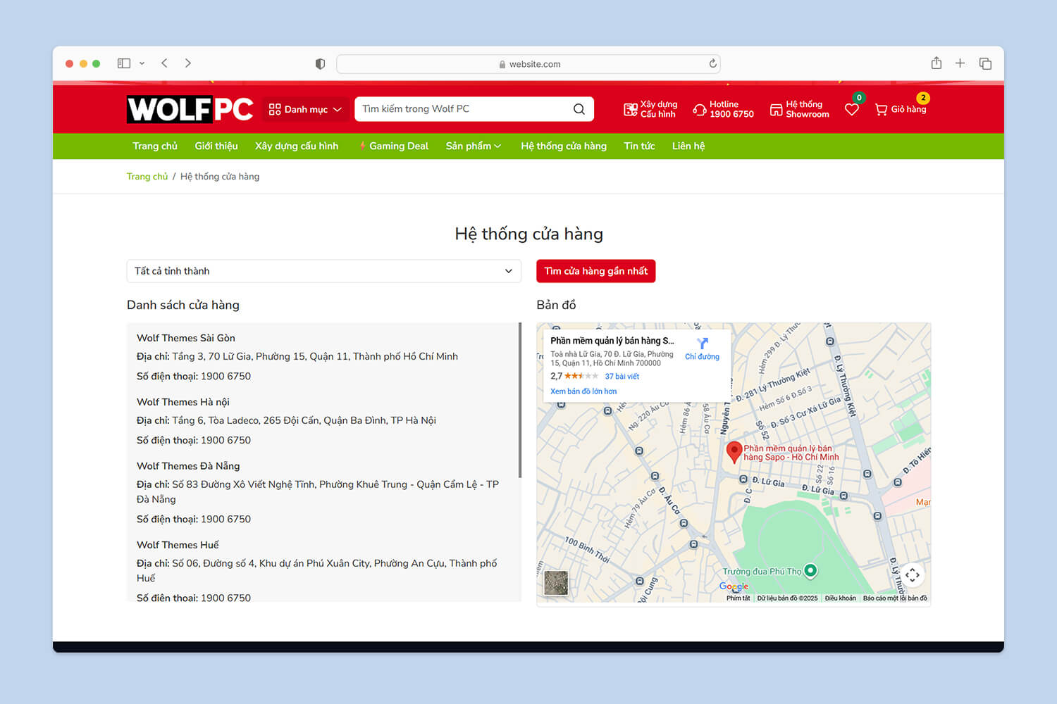 Hệ thống cửa hàng