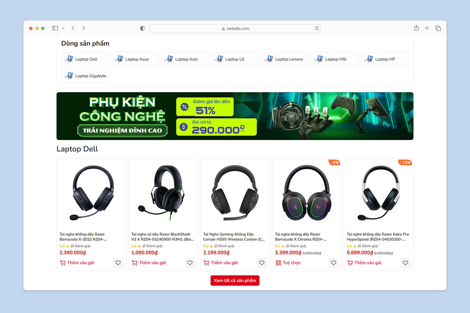 Danh mục sản phẩm