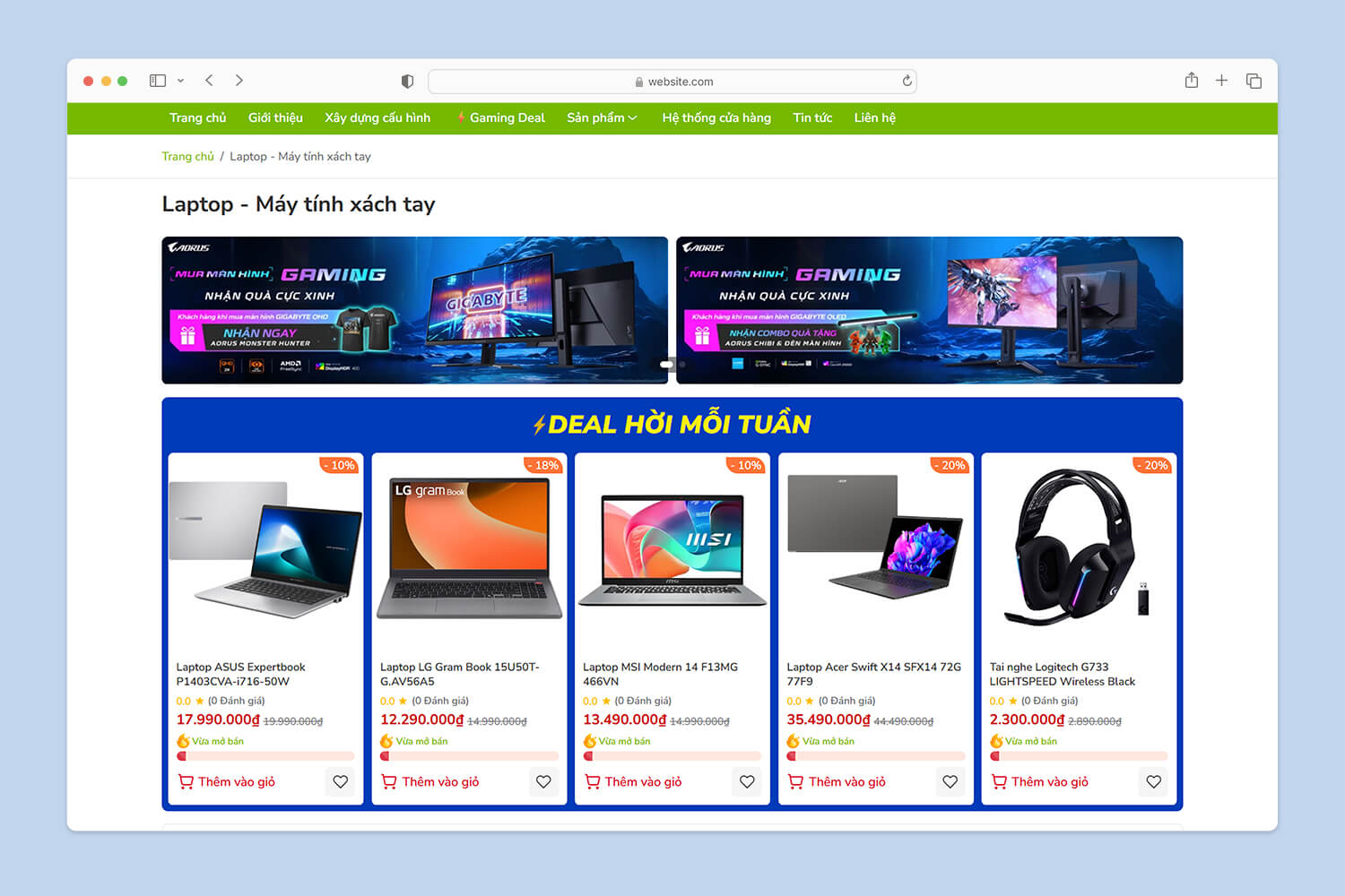 Danh mục sản phẩm