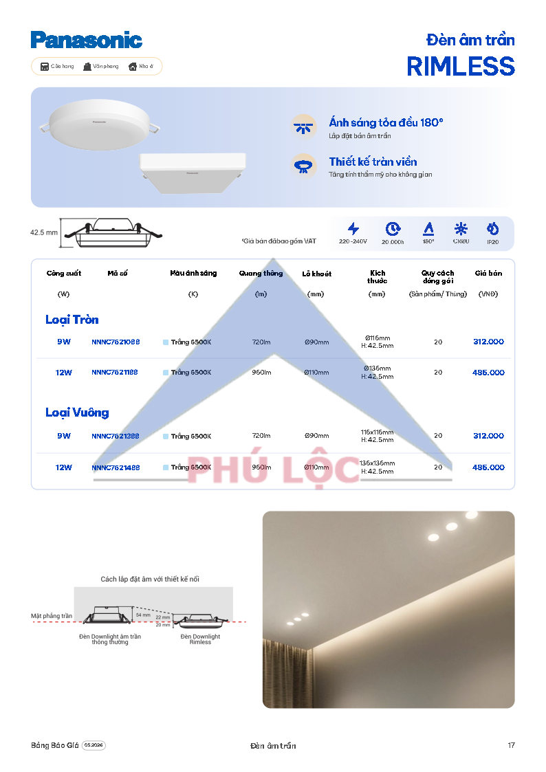 ĐÈN CHIẾU SÁNG PANASONIC