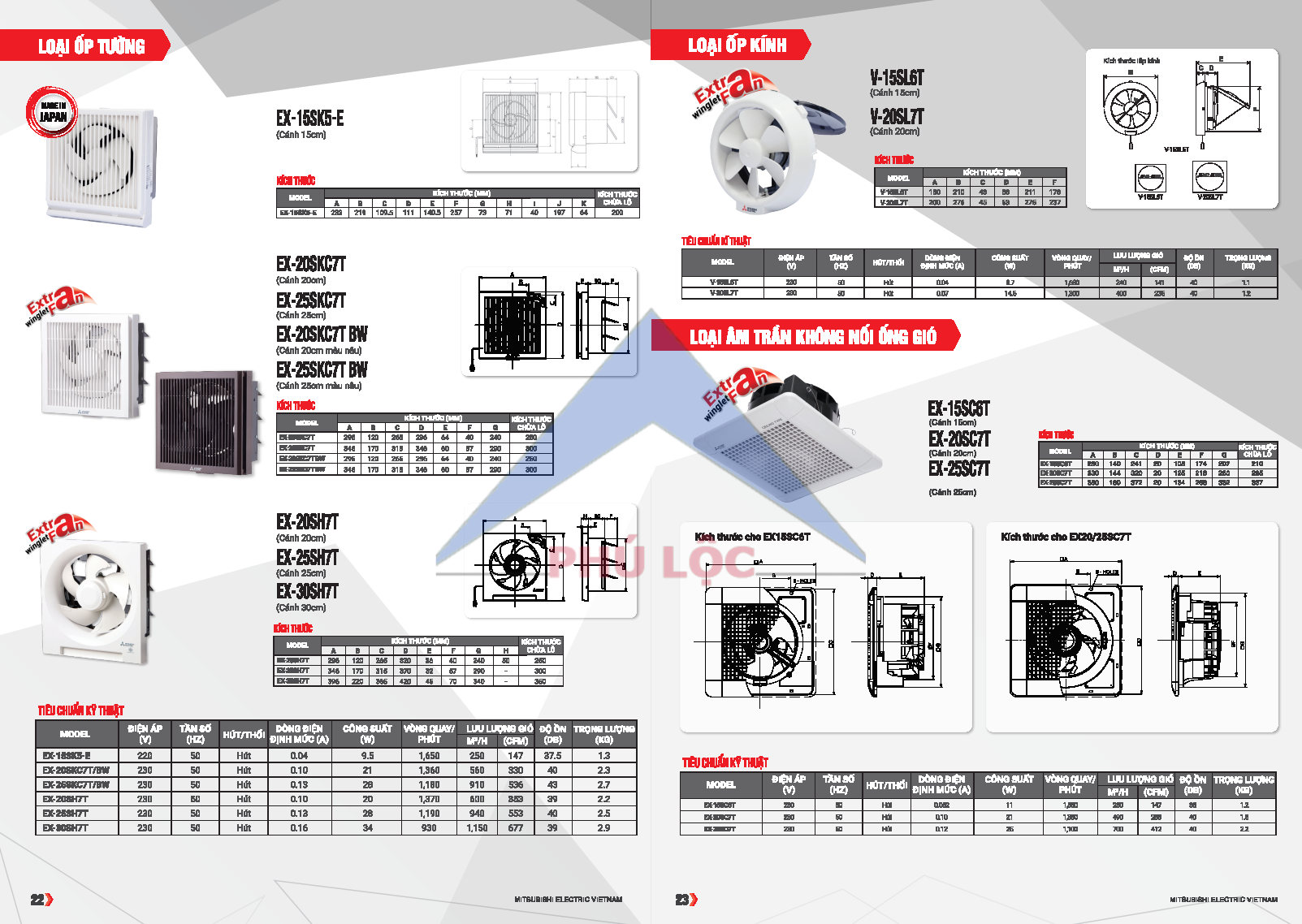 QUẠT MITSUBISHI ELECTRIC