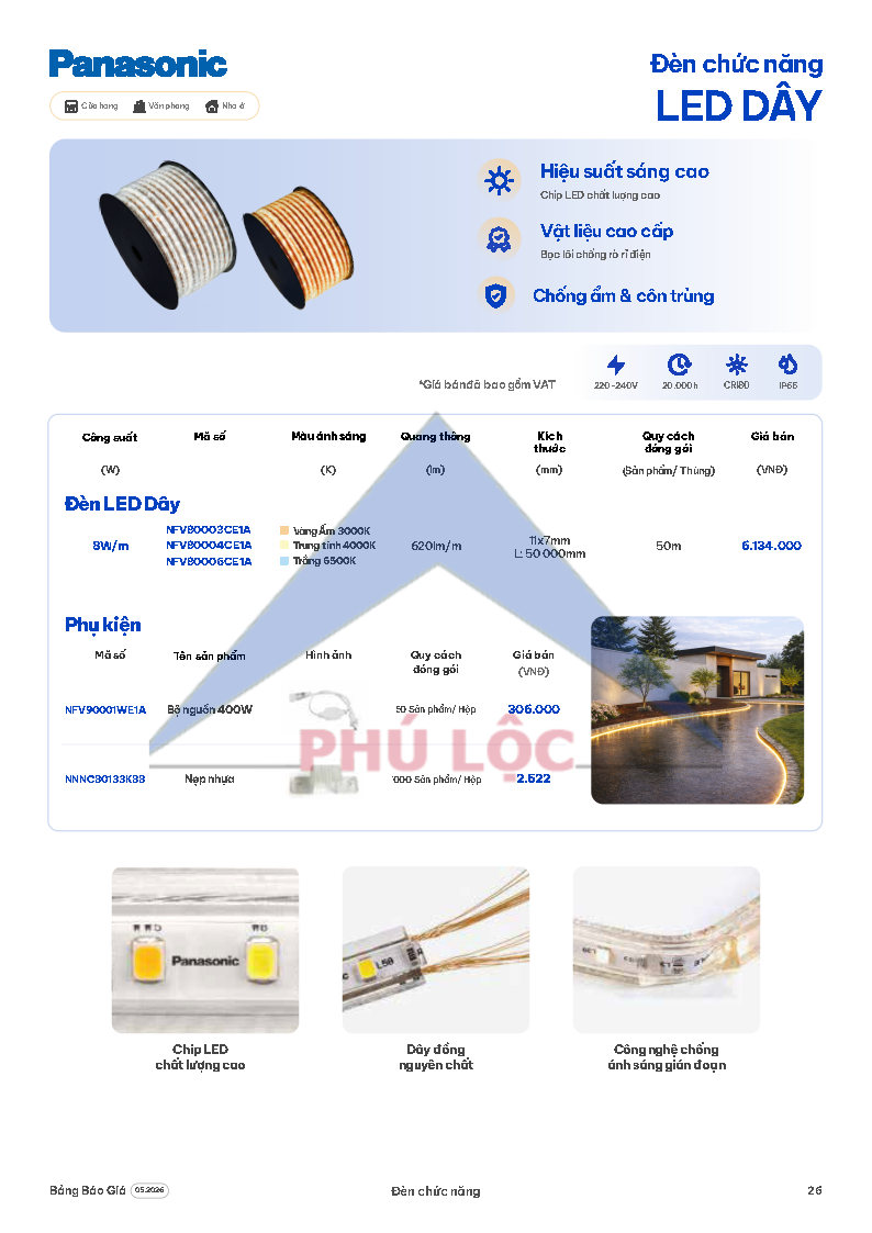 ĐÈN CHIẾU SÁNG PANASONIC