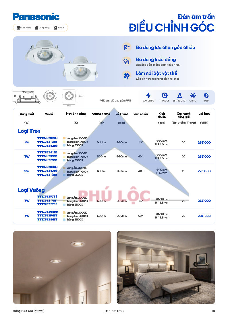 ĐÈN CHIẾU SÁNG PANASONIC