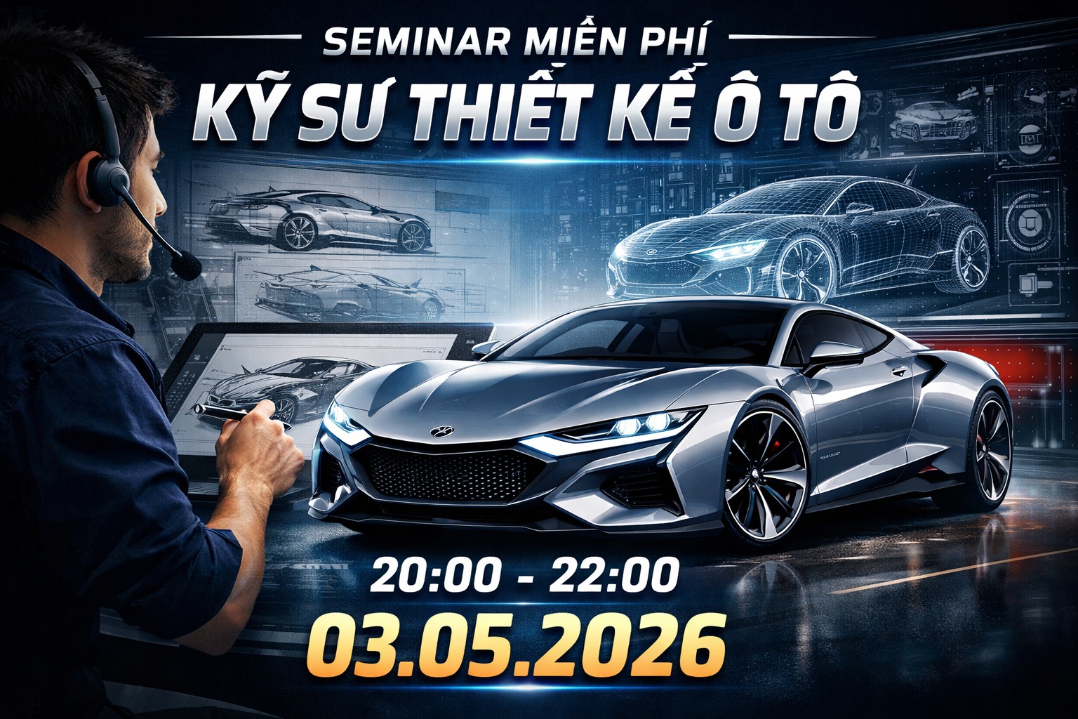 🚀 SEMINAR: LỘ TRÌNH TRỞ THÀNH KỸ SƯ THIẾT KẾ Ô TÔ