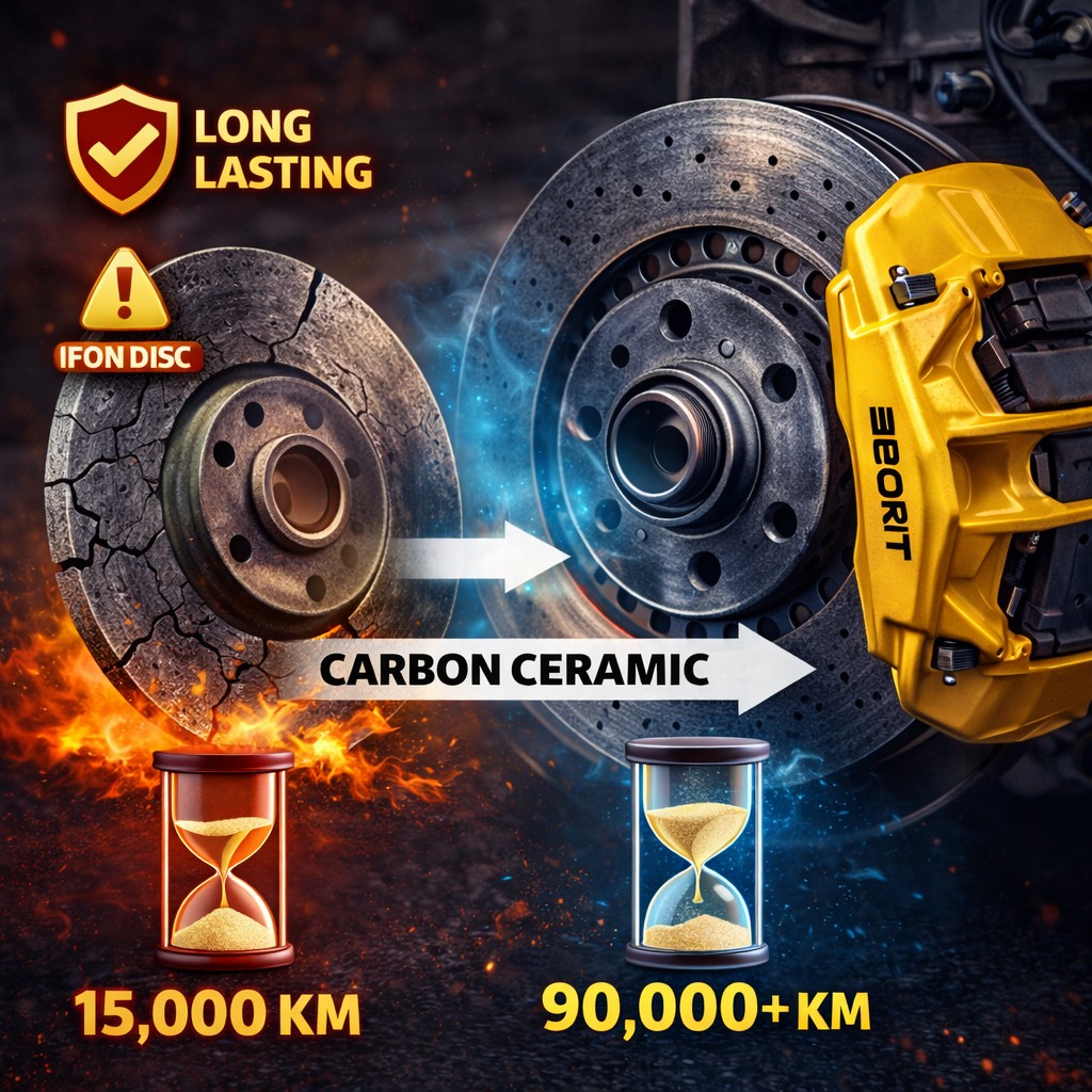 Vì sao xe thể thao dùng carbon ceramic brake?