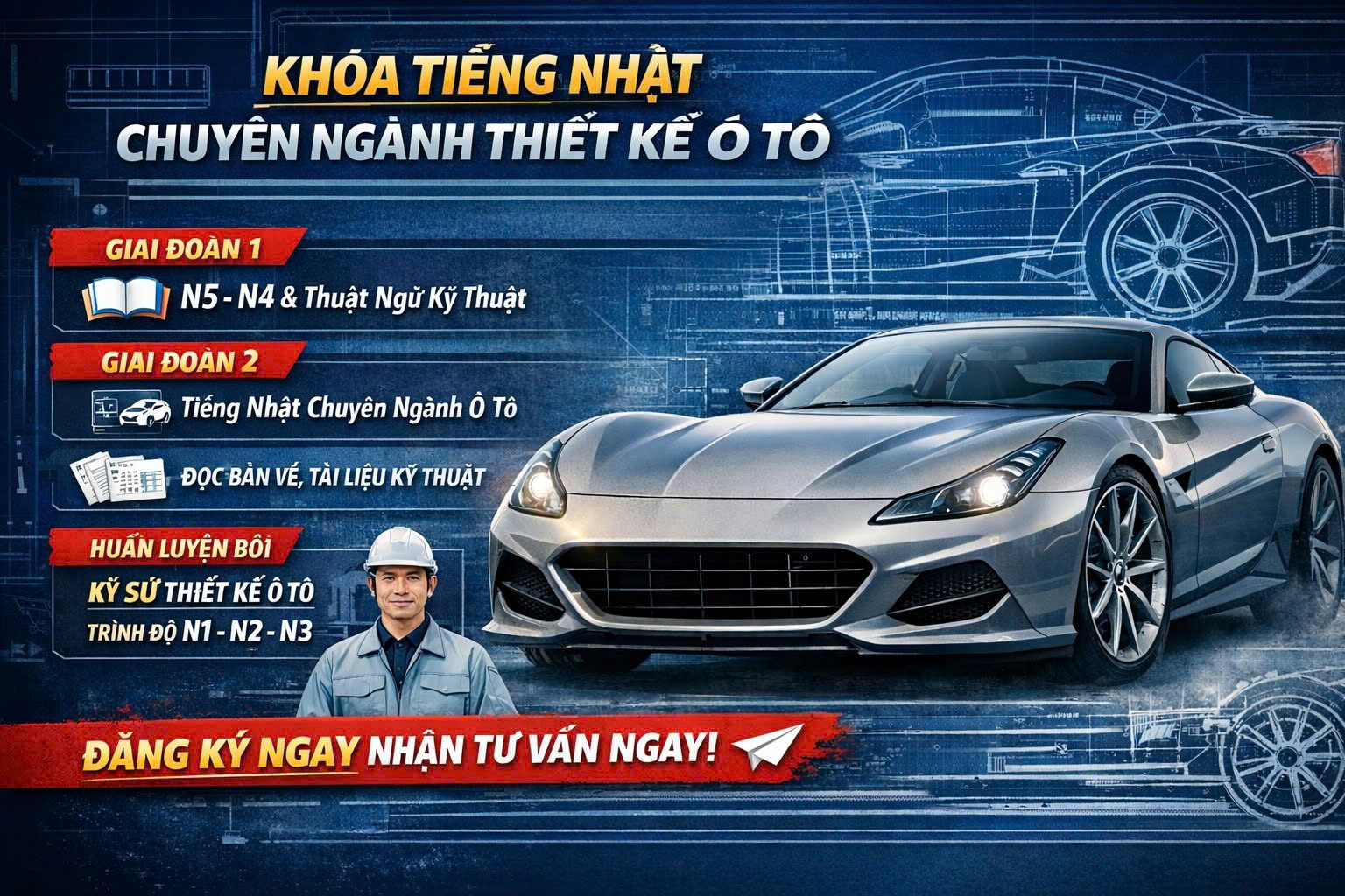 TUYỂN SINH KHÓA TIẾNG NHẬT CHUYÊN NGÀNH
