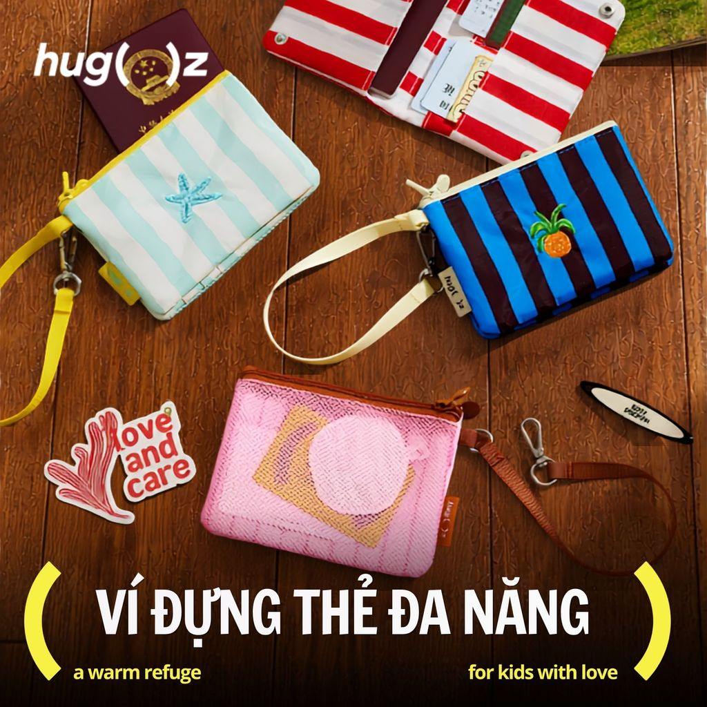 Ví Đựng Thẻ Đa Năng Hugz Multi-style Card Bag- Minty Starsea