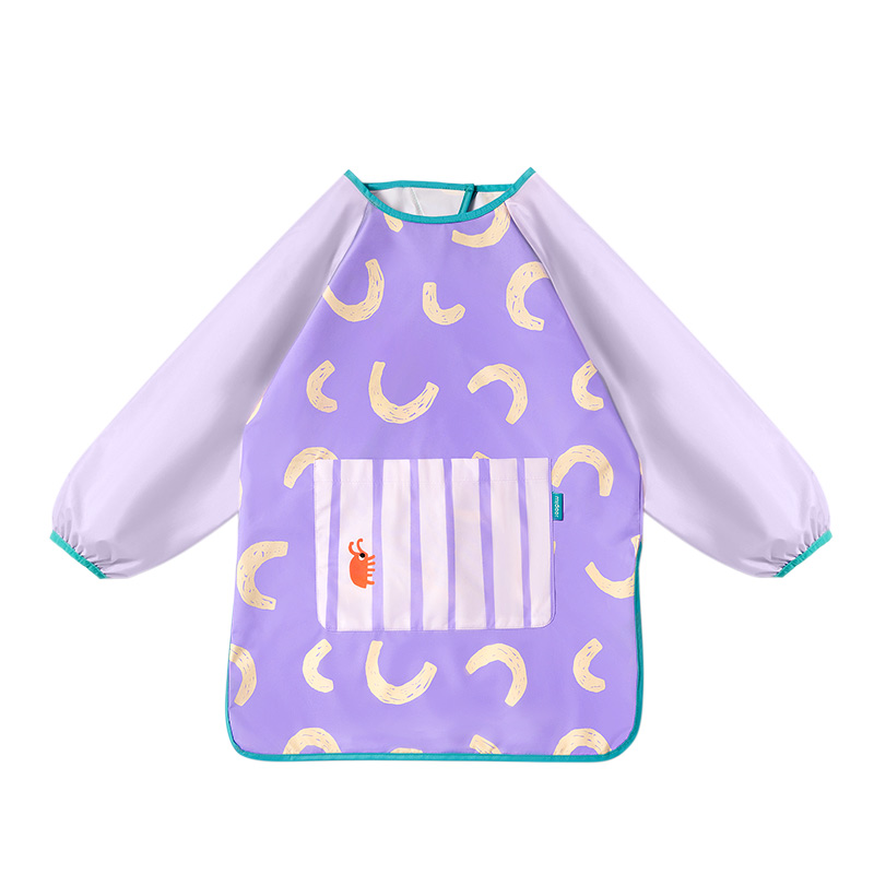 Áo Vẽ Tranh Chống Bẩn Mideer Waterproof Art Smock- Hyacinth Purple 3+