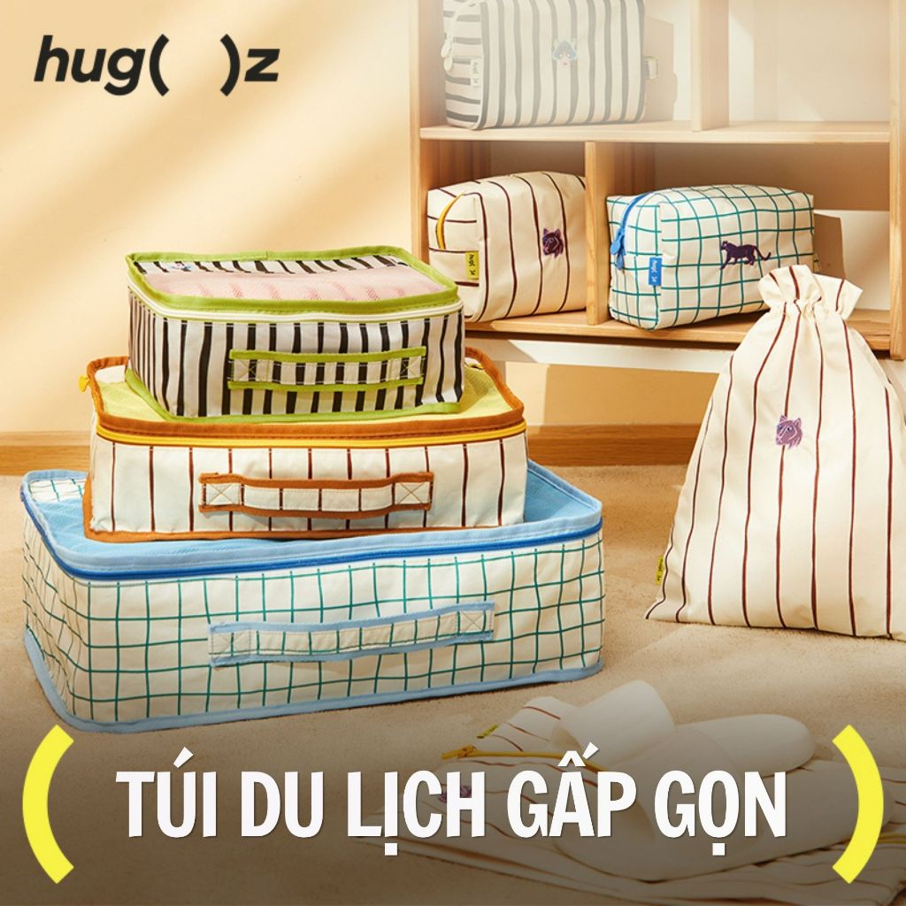 Combo 3 Túi Đựng Đồ Du Lịch Gấp Gọn Hugz- Mistwood
