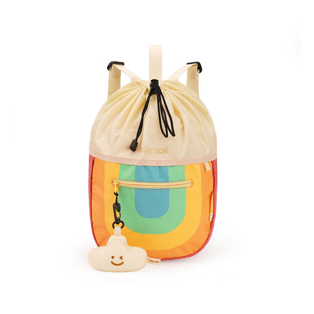 Balo Du Lịch Cho Bé Zoyzoii B36 Outdoor Drawstring- Cầu Vồng