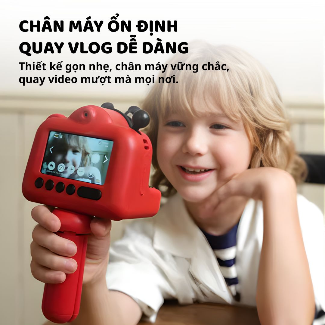 Máy Ảnh Mini Chụp Lấy Liền Cho Bé Zoyzoii Kids Instant Camera E29- Yellow