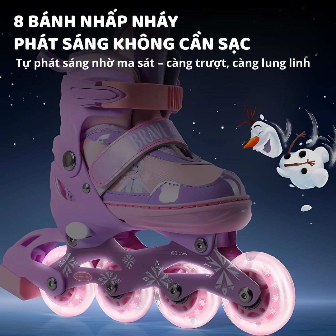 Giày Trượt Patin Trẻ Em Kèm Bảo Hộ Chính Hãng Spider Man, Disney, Marvel Size 31-34