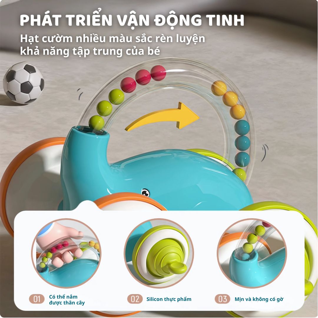 Đồ Chơi Tập Bò Cho Bé Sơ Sinh Hình Con Voi Goodway Little Elephant Toy 3m+