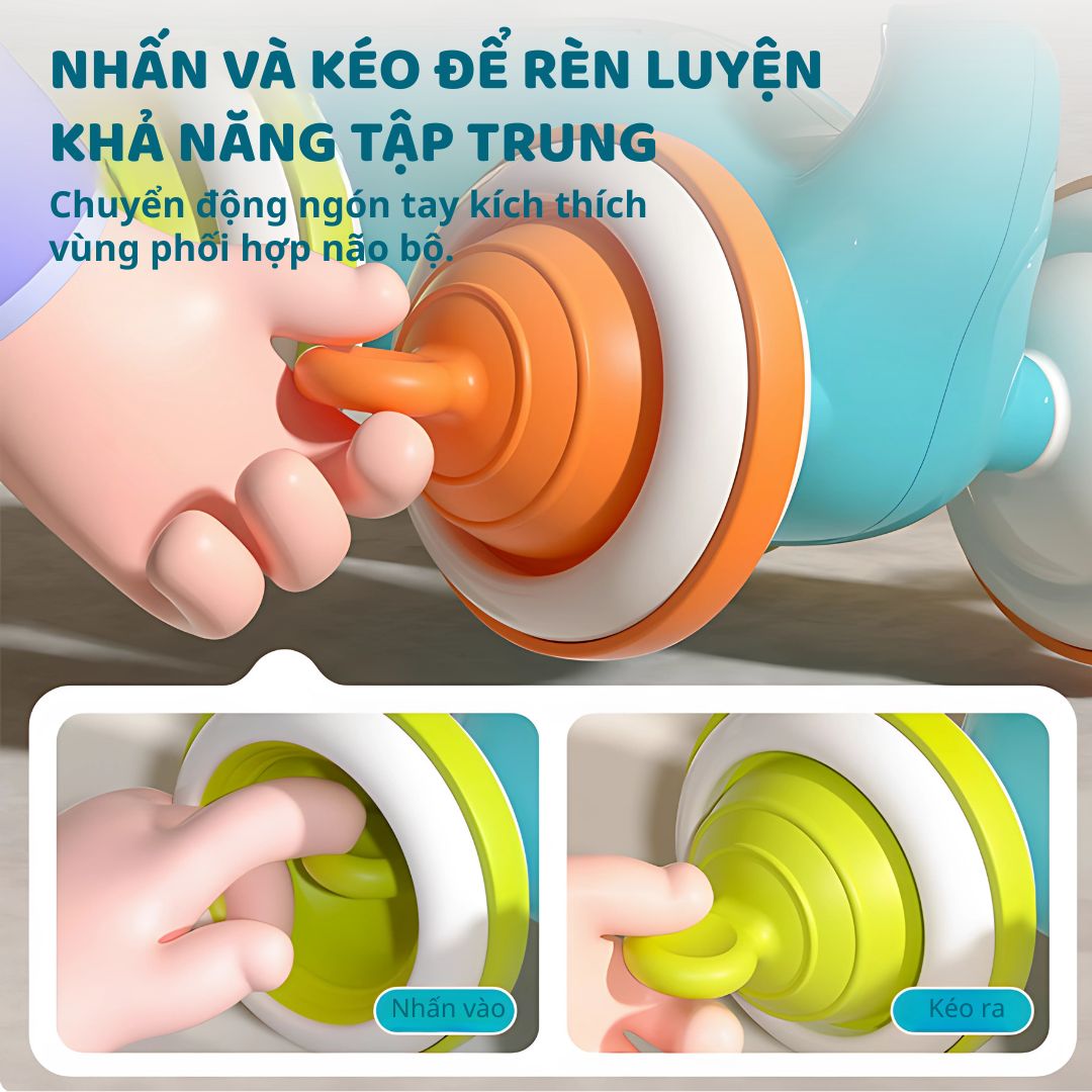 Đồ Chơi Tập Bò Cho Bé Sơ Sinh Hình Con Voi Goodway Little Elephant Toy 3m+