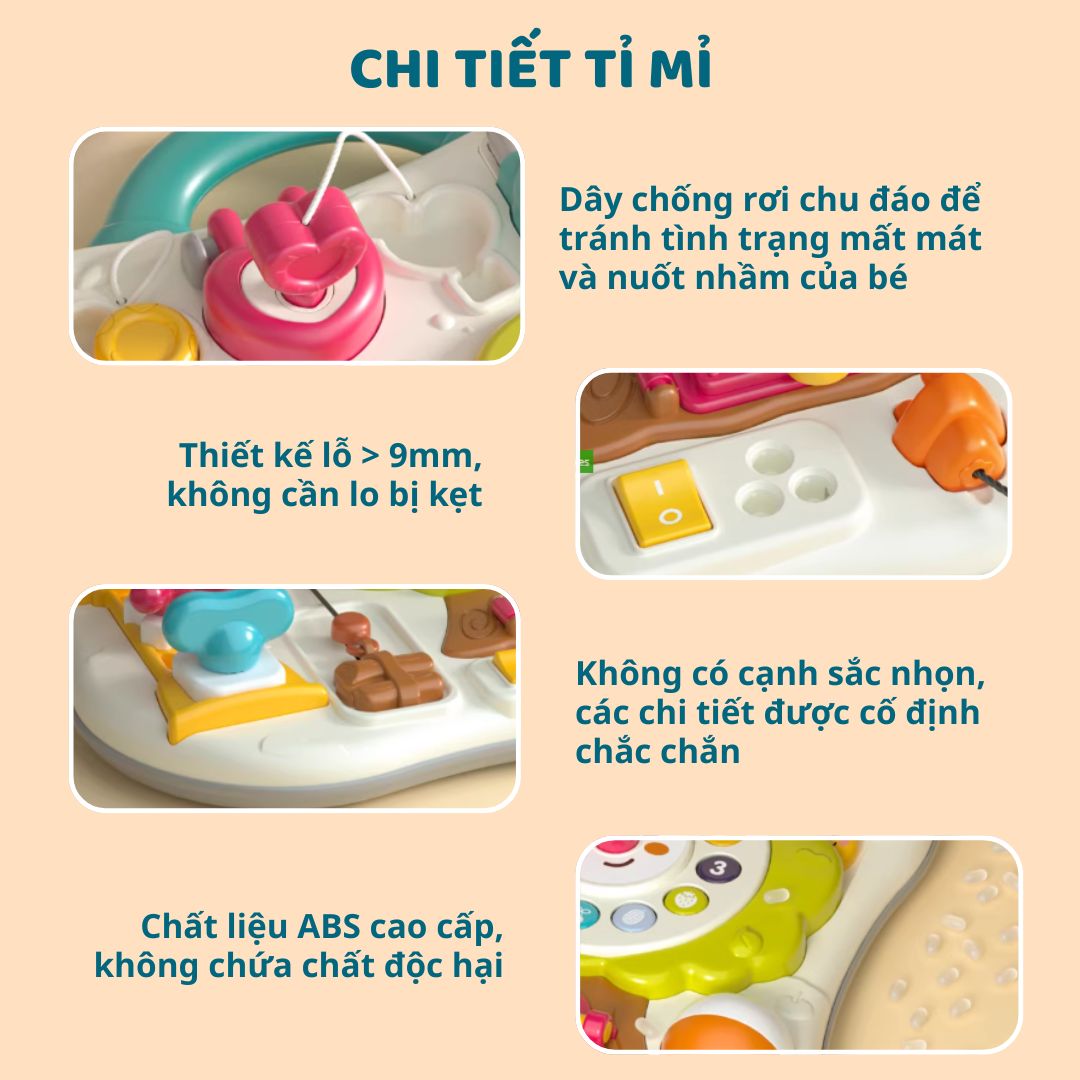 Bảng Hoạt Động Bận Rộn Cho Bé Goodway Busy Board 10m+