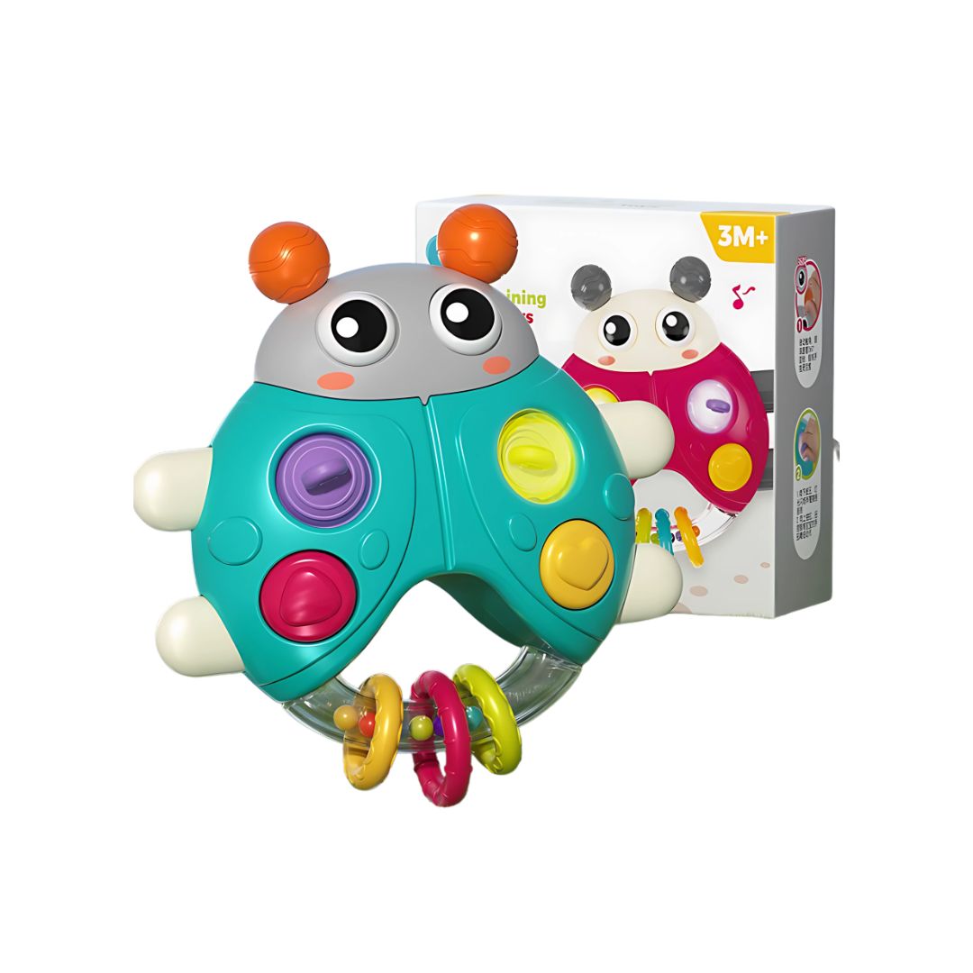 Lục Lạc Cầm Tay Phát Nhạc Cho Bé Sơ Sinh Goodway Rainbow Ball Pusher 3m+