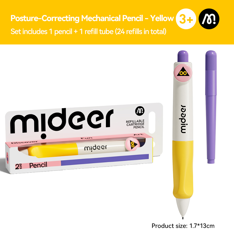 Bút Chì Kim Bấm Kèm Ngòi Refillable Capsule Automatic Pencil- Vàng