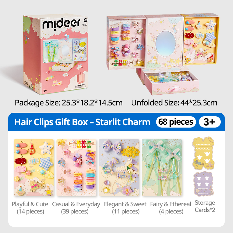Phụ Kiện Kẹp Tóc Cho Bé Gái Hair Clips Gift Box 3+