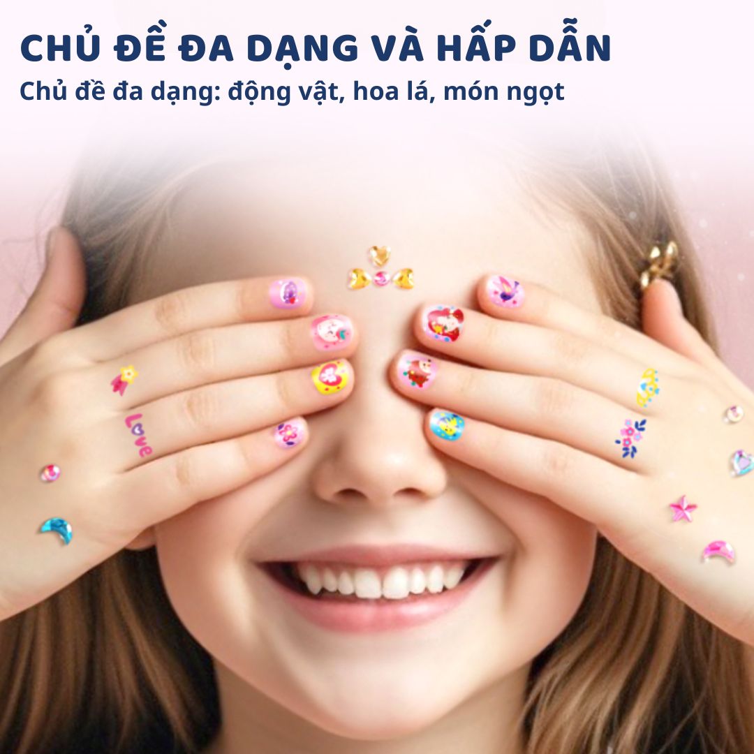 Sticker Dán Móng Tay Cho Bé Mideer Nail Stickers- Dessert Party 3+