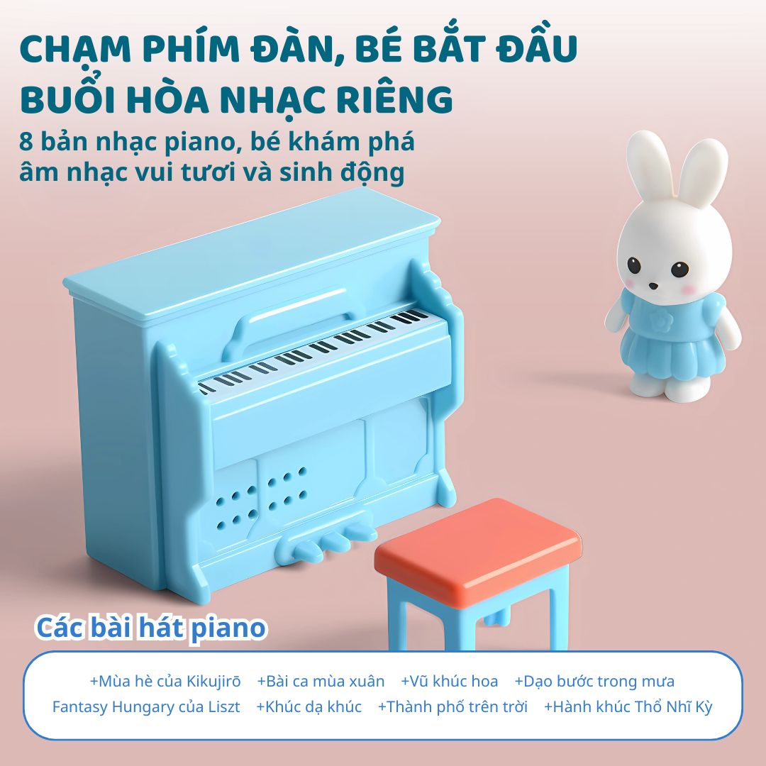 Ngôi Nhà Búp Bê Mini Cho Bé Goodway Mushroom Doll House 3+