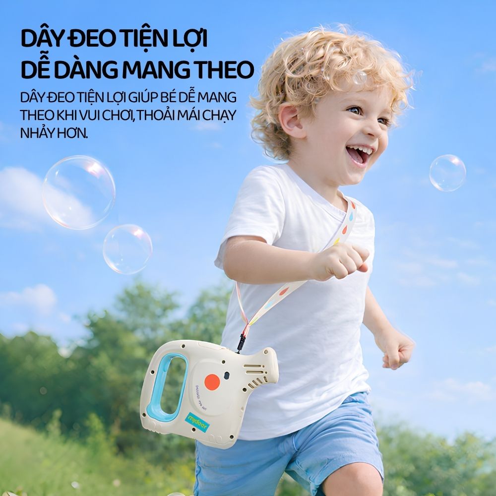 Đồ Chơi Máy Tạo Bong Bóng Hình Con Voi Cho Bé Mideer Elephant Bubble Machine 3+