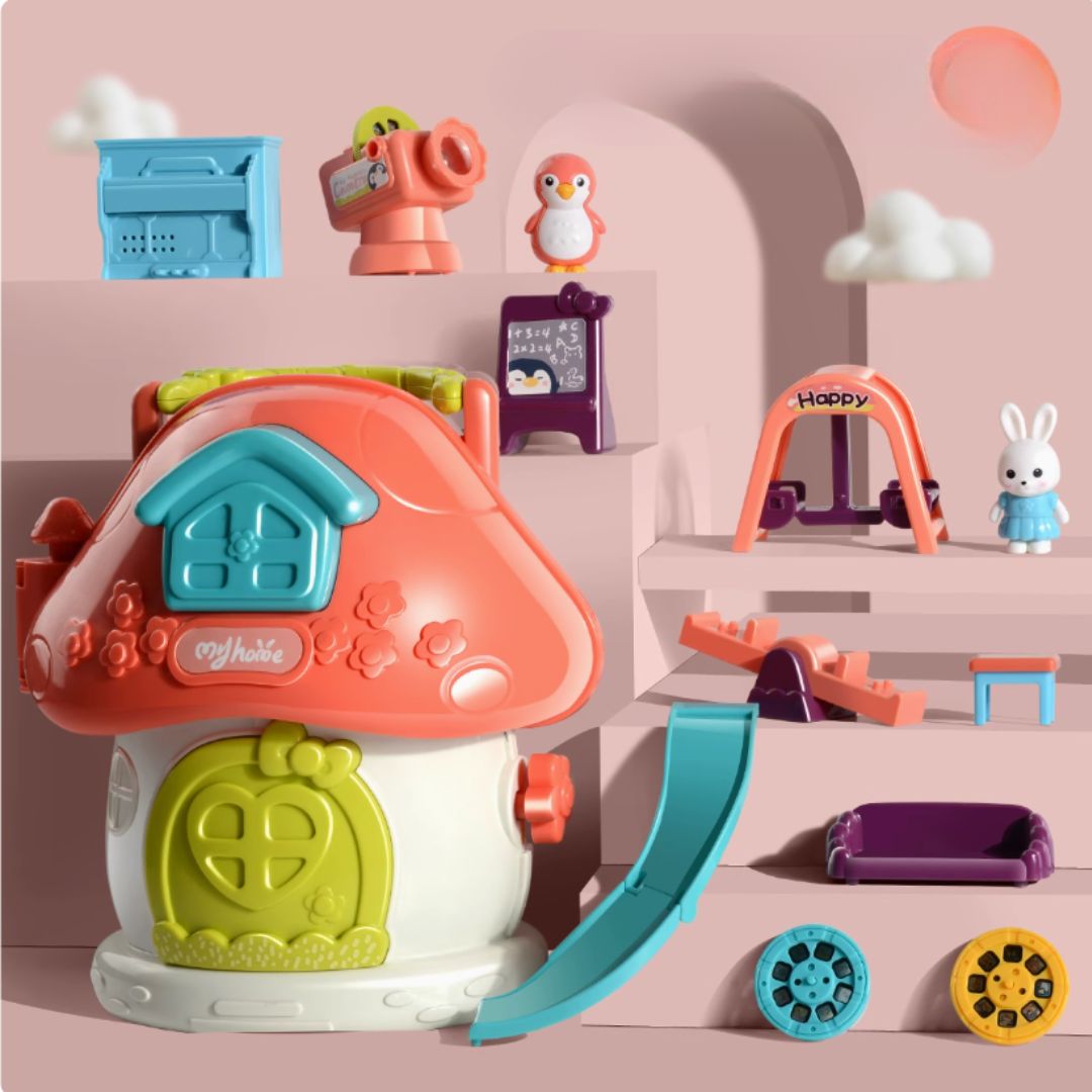 Ngôi Nhà Búp Bê Mini Cho Bé Goodway Mushroom Doll House 3+