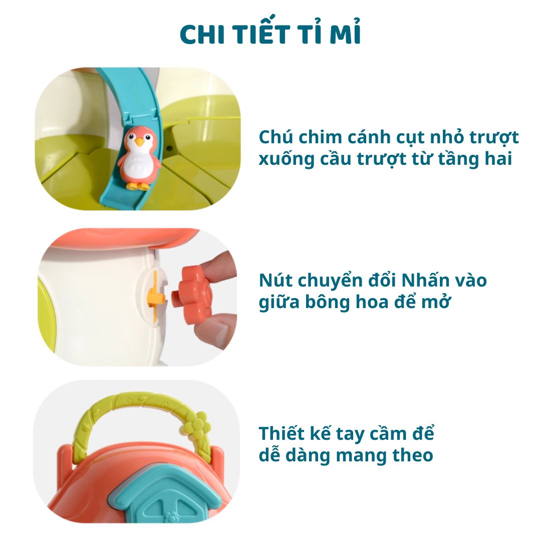 Ngôi Nhà Búp Bê Mini Cho Bé Goodway Mushroom Doll House 3+