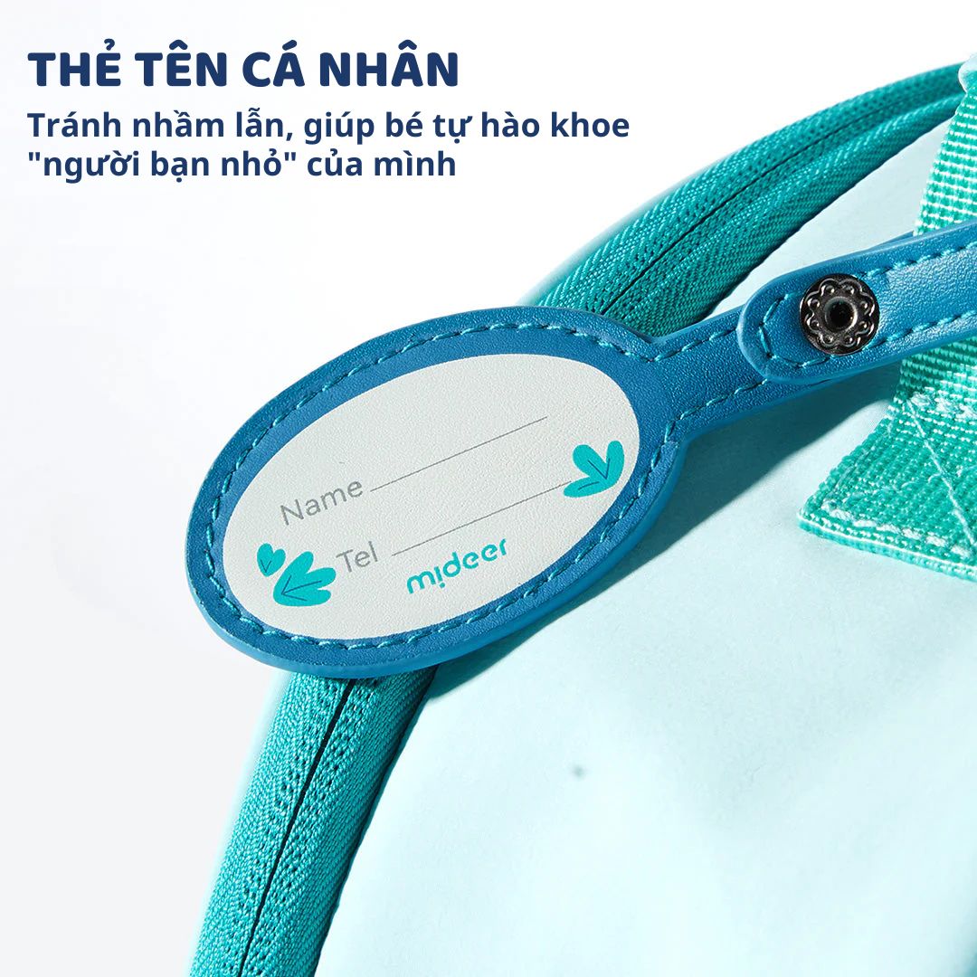 Balo Đi Học Mầm Non Cho Bé Mideer Snuggle Square Backpack 1-5 Tuổi