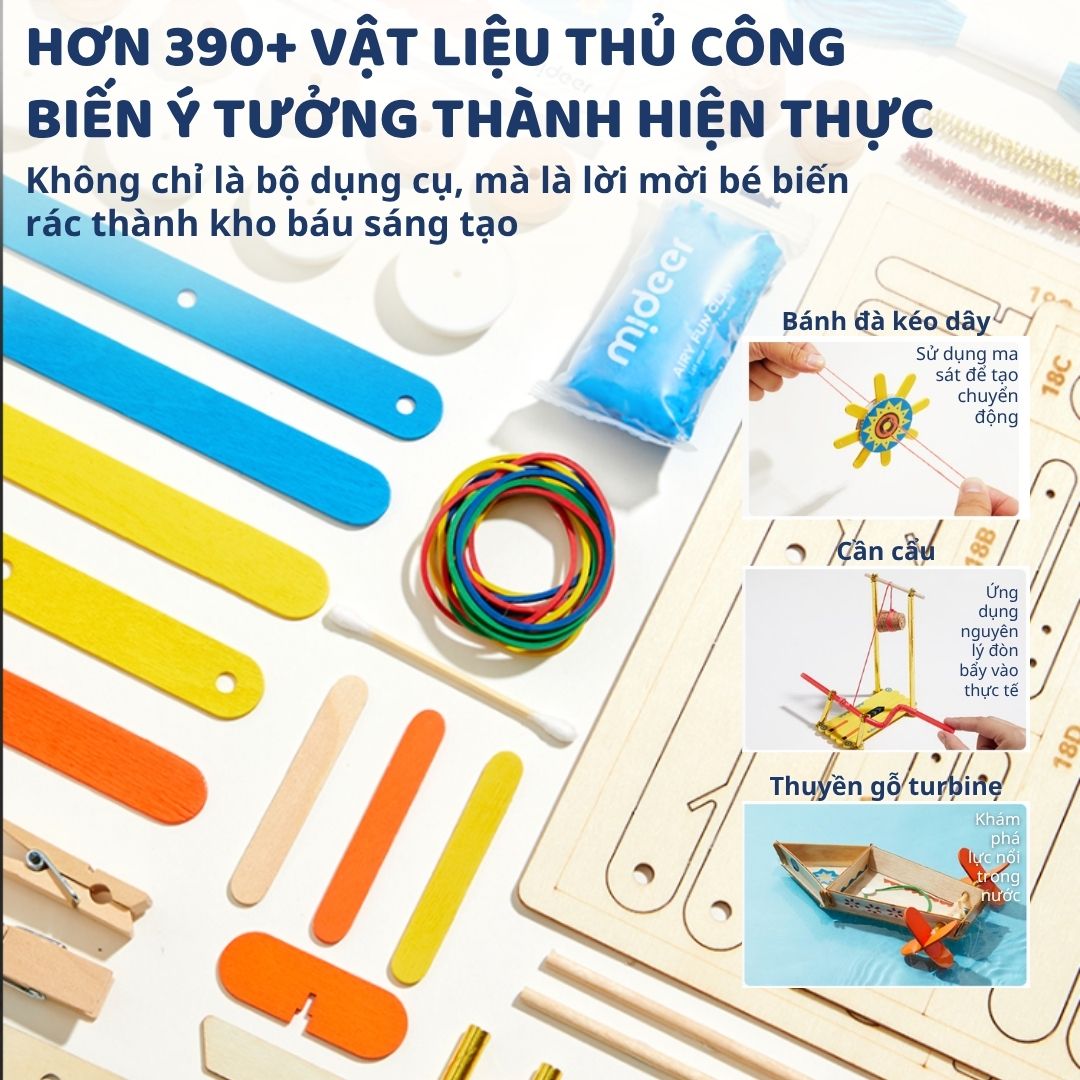 Đồ Chơi Khoa Học Lắp Ráp Mô Hình Mideer Invention Toy Set- Phòng Thí Nghiệm 8+
