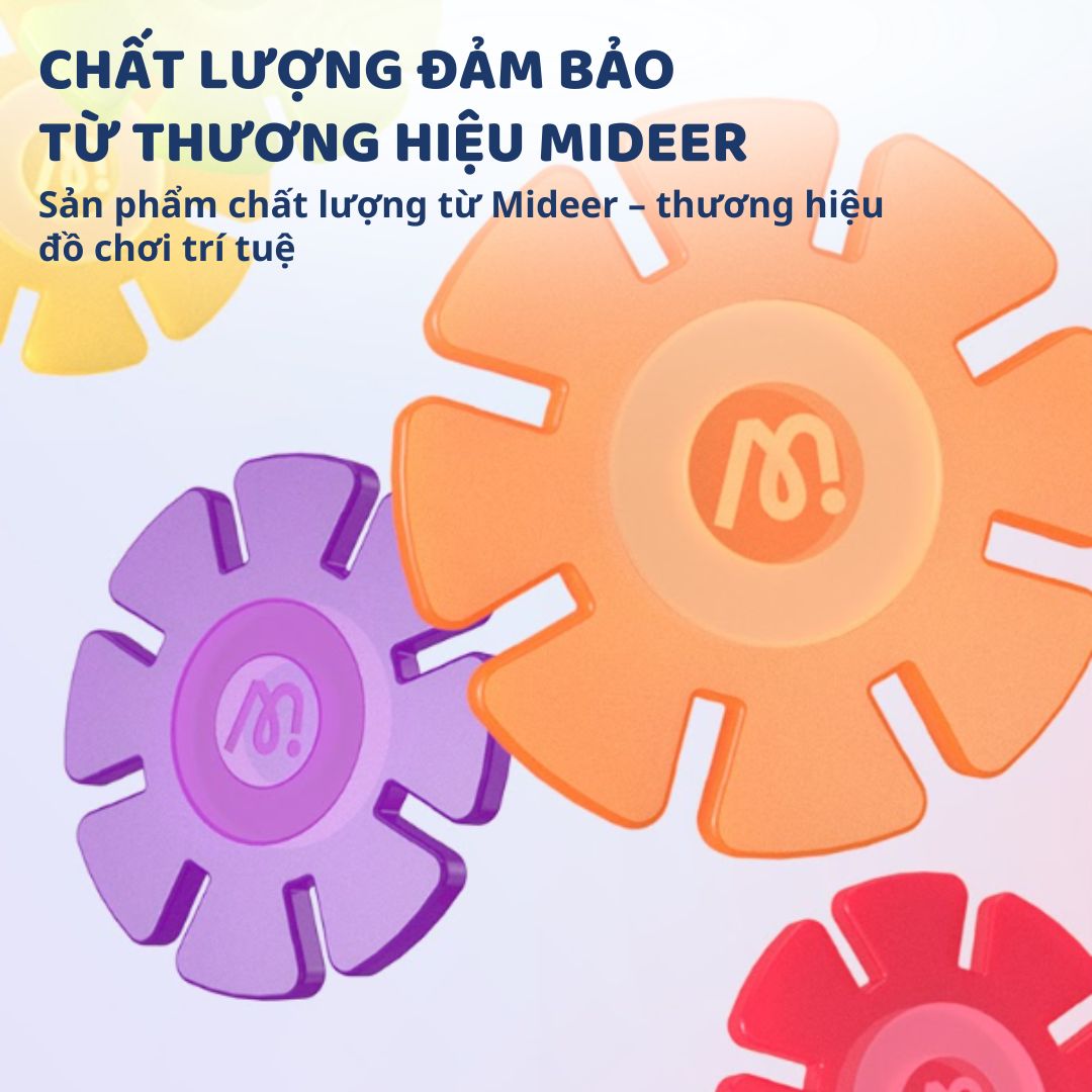 Đồ Chơi Lắp Ráp Hình Bông Tuyết 200 Mảnh Mideer Snowflake Blocks 3+