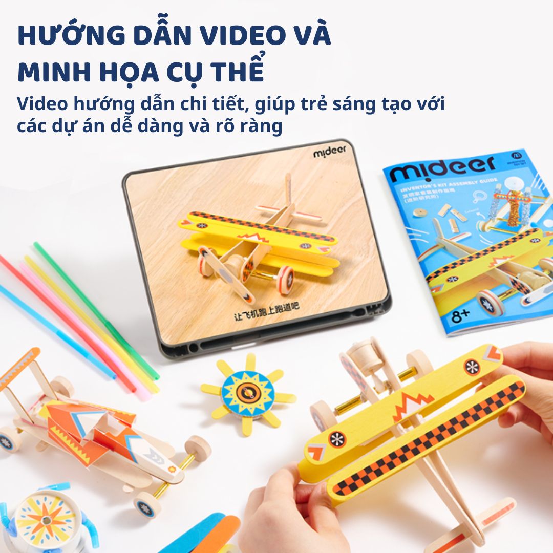 Đồ Chơi Khoa Học Lắp Ráp Mô Hình Mideer Invention Toy Set- Phòng Thí Nghiệm 8+