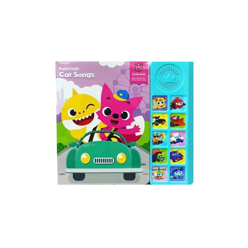 Sách Âm Thanh Cho Bé Chính Hãng Pinkfong Car Songs Sound Book 1+