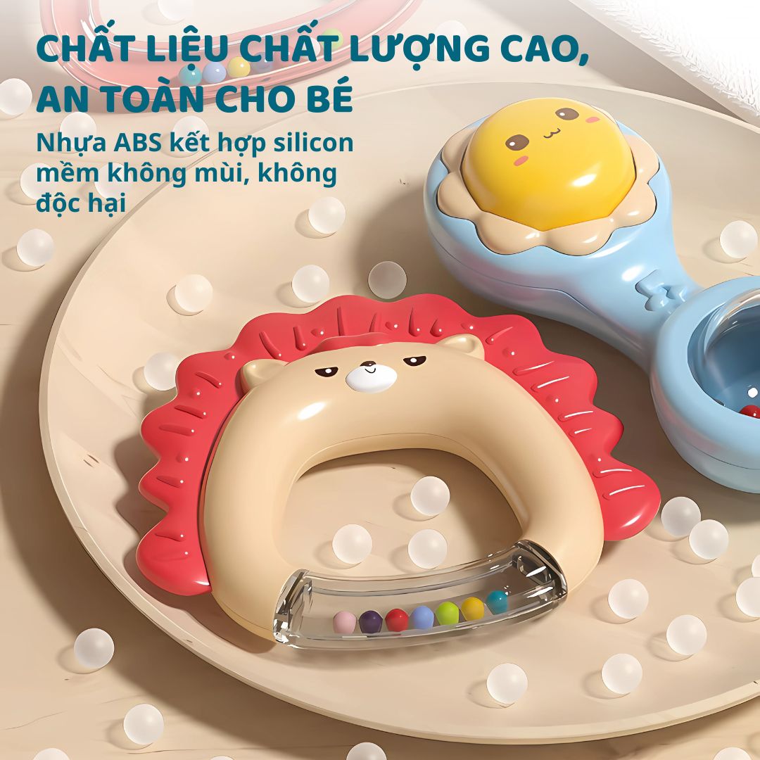 Đồ Chơi Lục Lạc 10 Món Cho Bé Goodway Baby Rattle Set 2m+
