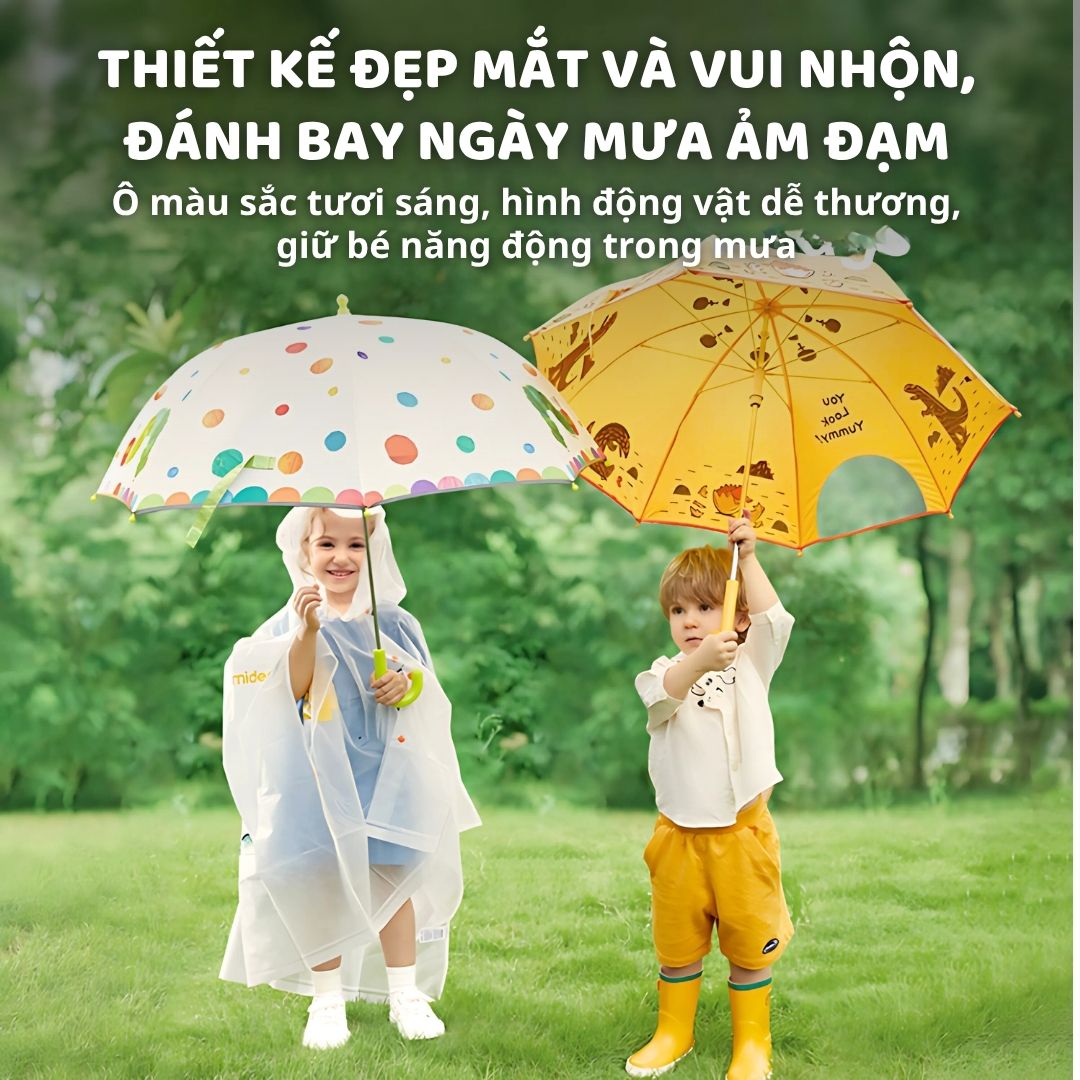 Ô Dù Cho Bé Mideer Umbrella- Summer Beach 3+