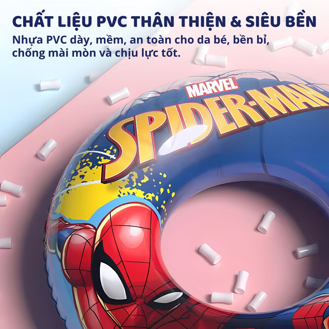 Phao Bơi Tròn Chống Lật Cho Bé Chính Hãng Marvel- Disney, Frozen Elsa 3+