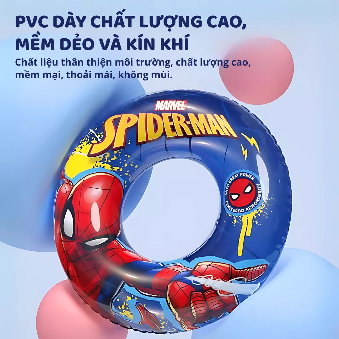 Phao Bơi Tròn Chống Lật Cho Bé Chính Hãng Marvel- Disney, Frozen Elsa 3+