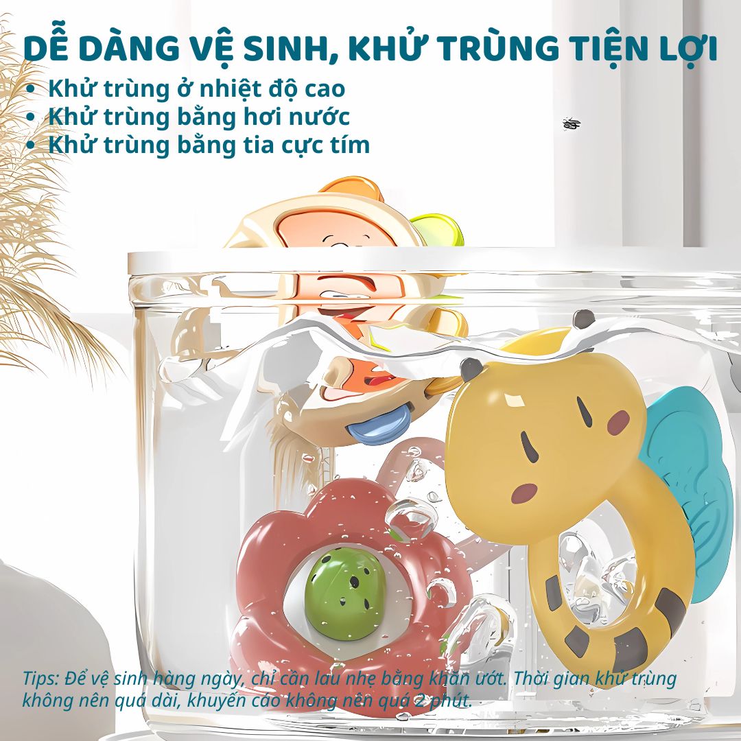 Đồ Chơi Lục Lạc 10 Món Cho Bé Goodway Baby Rattle Set 2m+