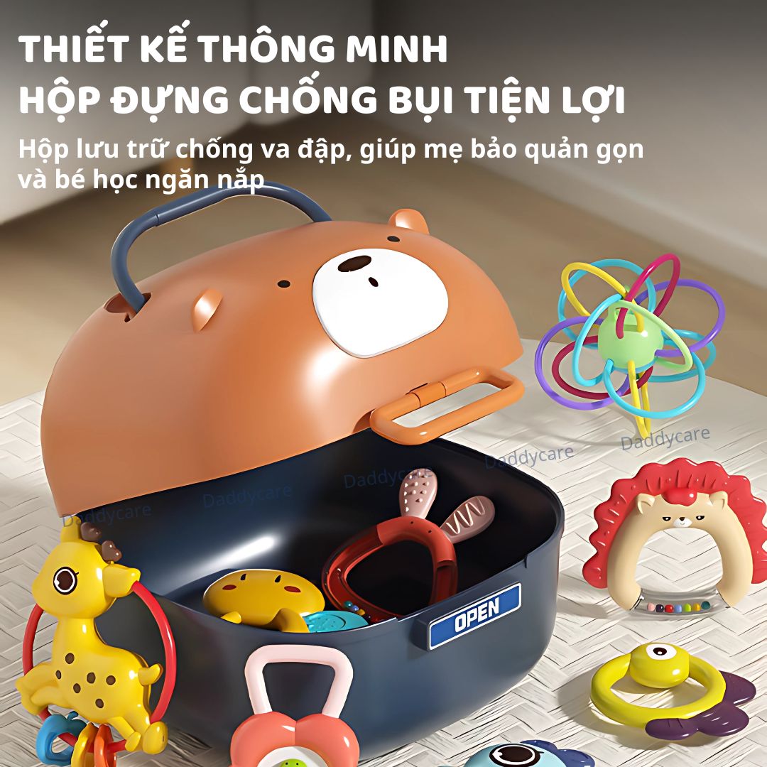 Đồ Chơi Lục Lạc 10 Món Cho Bé Goodway Baby Rattle Set 2m+