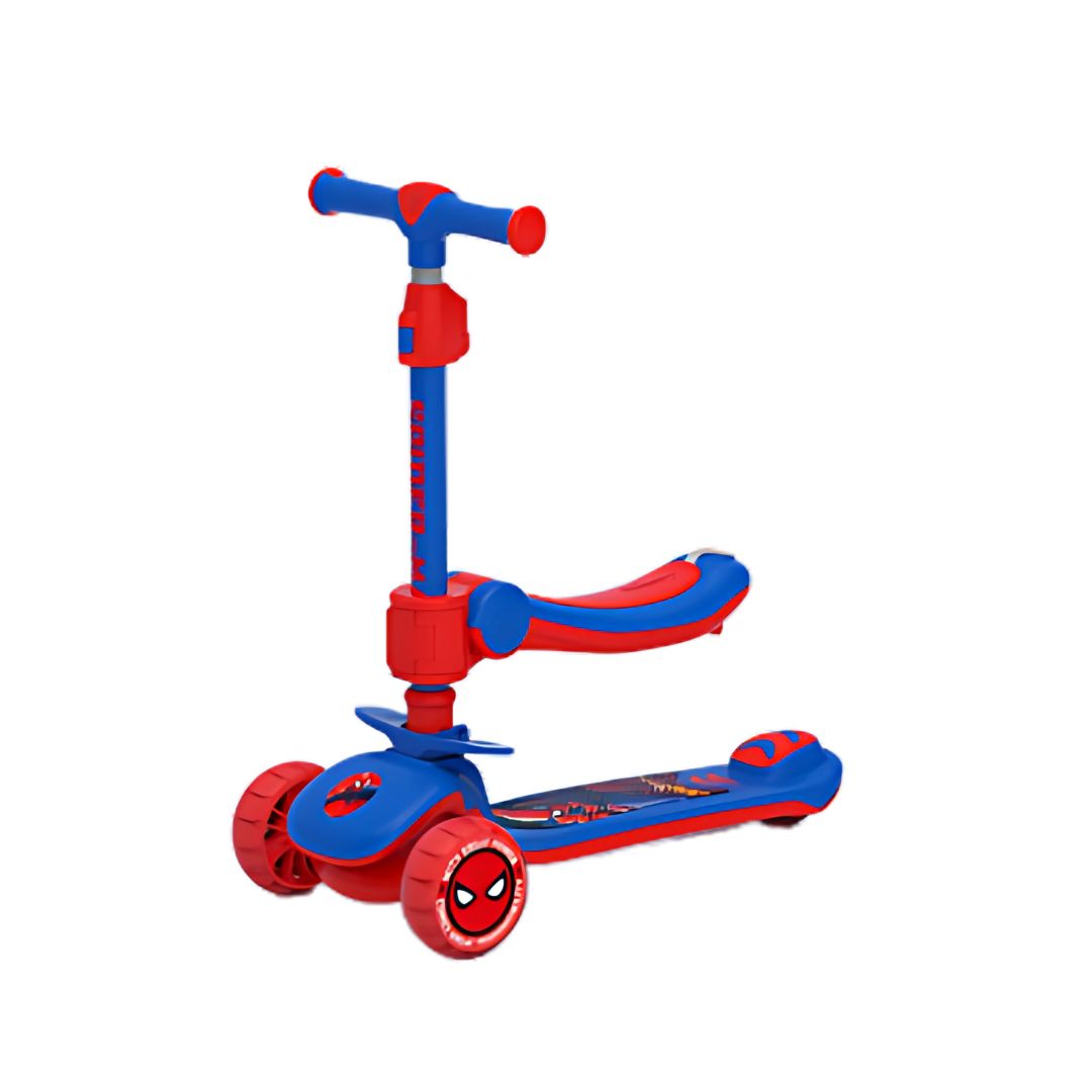 Xe Scooter Gấp Gọn Kèm Ghế Ngồi 2in1 Mesuca Marvel- Spiderman 3+