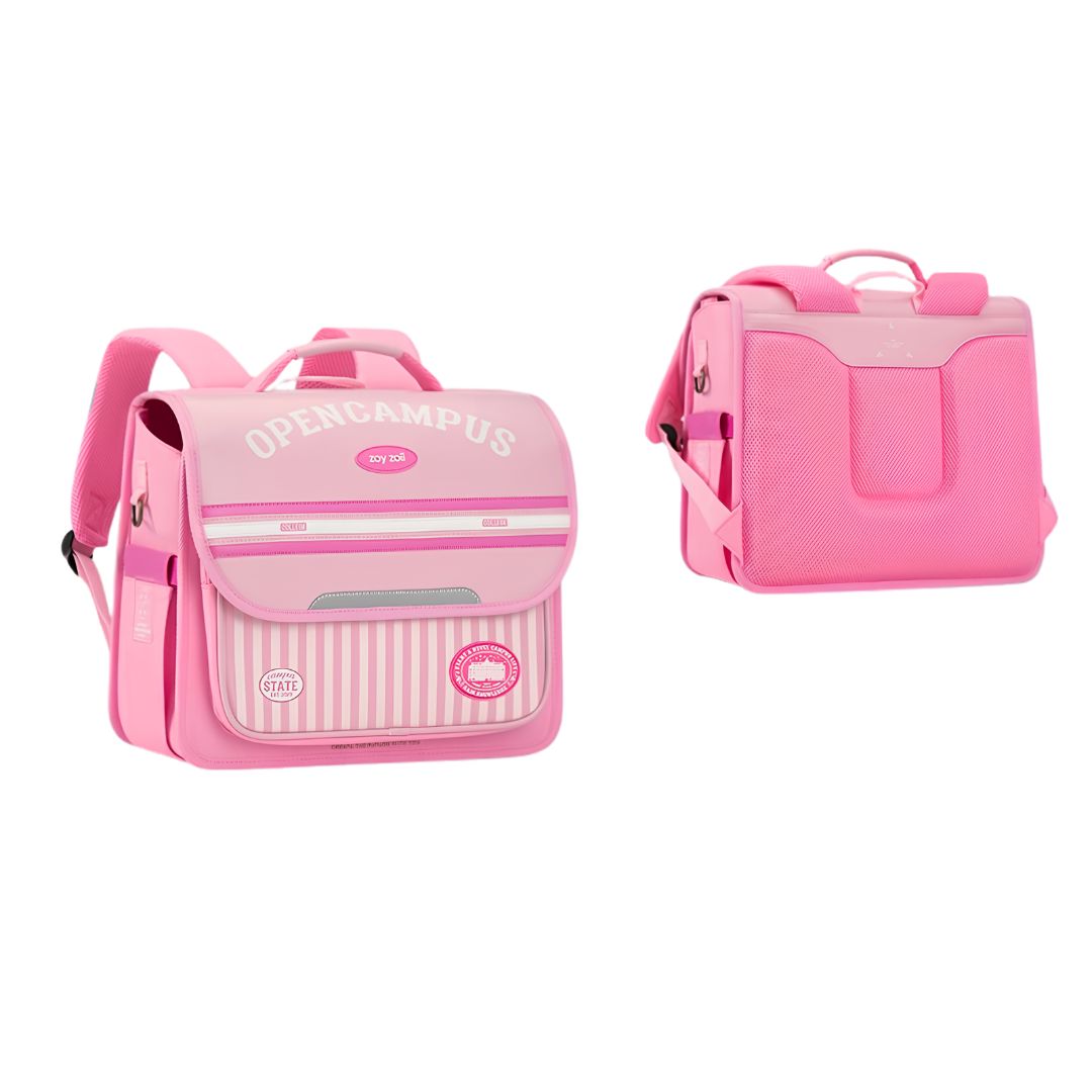 Balo Chống Gù Cho Bé Tiểu Học Zoyzoii Backpack B59-B Màu Hồng