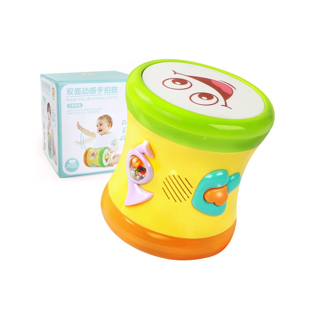 Trống Phát Nhạc Hai Mặt Goodway Drum- Màu Vàng 1+