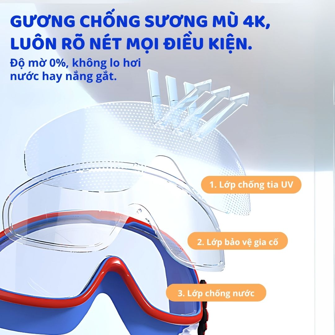 Kính Bơi Trẻ Em Chính Hãng Disney Marvel- Frozen Elsa 3+
