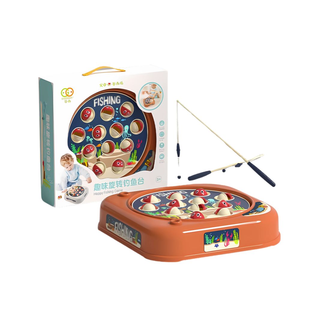 Đồ Chơi Câu Cá Mini Phát Nhạc Goodway Happy Fishing Game- Màu Nâu 3+