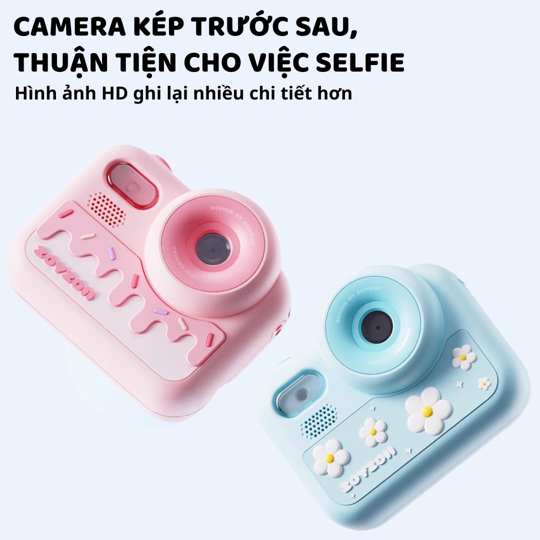 Máy Ảnh Cho Bé Zoyzoii Kids Camera E28- Bánh Kem