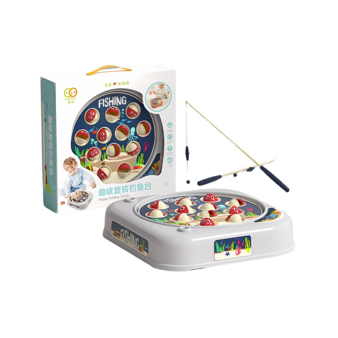 Đồ Chơi Câu Cá Mini Phát Nhạc Goodway Happy Fishing Game- Màu Xám 3+