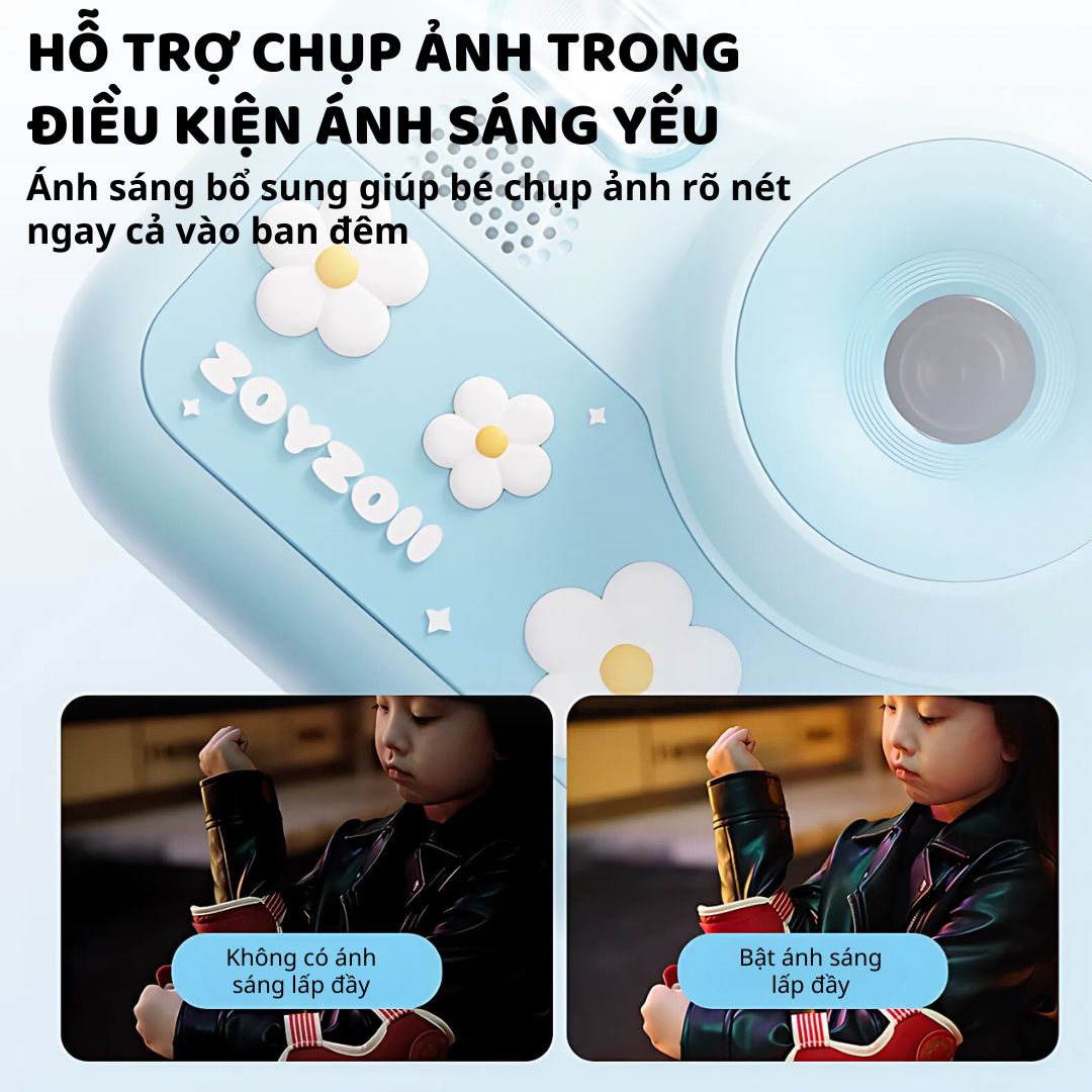 Máy Ảnh Cho Bé Zoyzoii Kids Camera E28- Bông Hoa