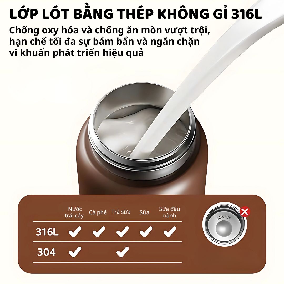 Bình Nước Giữ Nhiệt Cho Bé Zoyzoii Animal Series Thermos Cup E20- Hổ Vàng