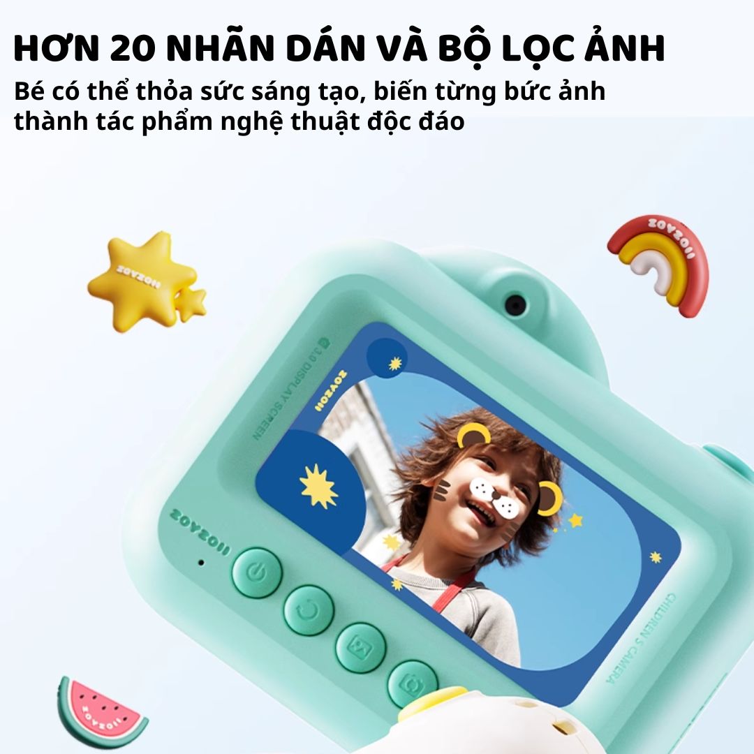 Máy Ảnh Cho Bé Zoyzoii Kids Camera E28- Bông Hoa