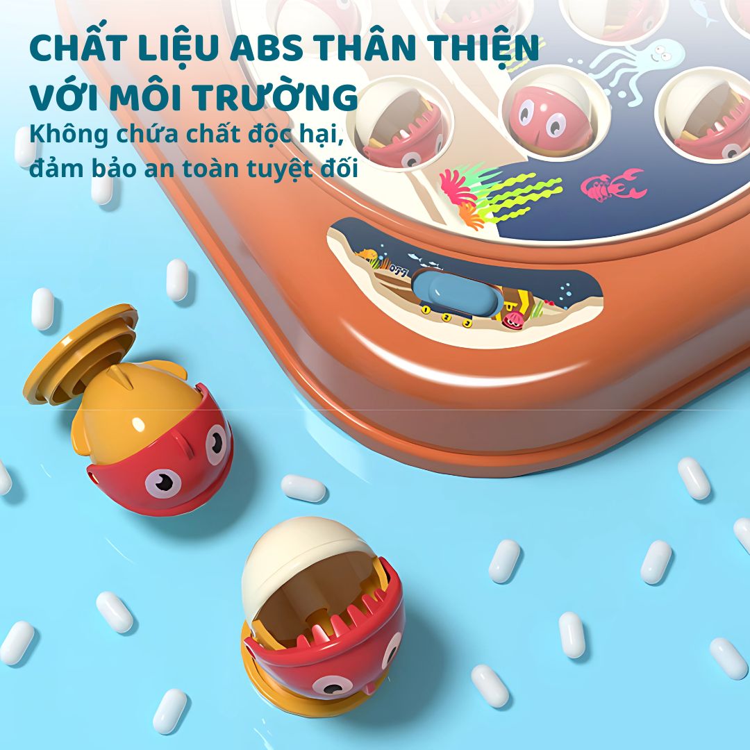 Đồ Chơi Câu Cá Mini Phát Nhạc Goodway Happy Fishing Game- Màu Nâu 3+